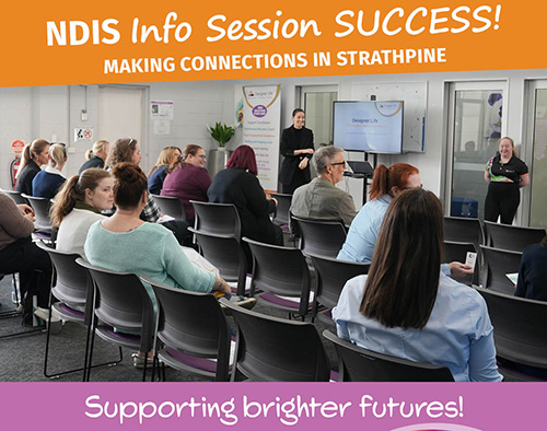 Group of people at a NDIS networking event.